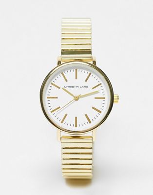 Christin Lars classic bracelet watch in gold - Click1Get2 Deals