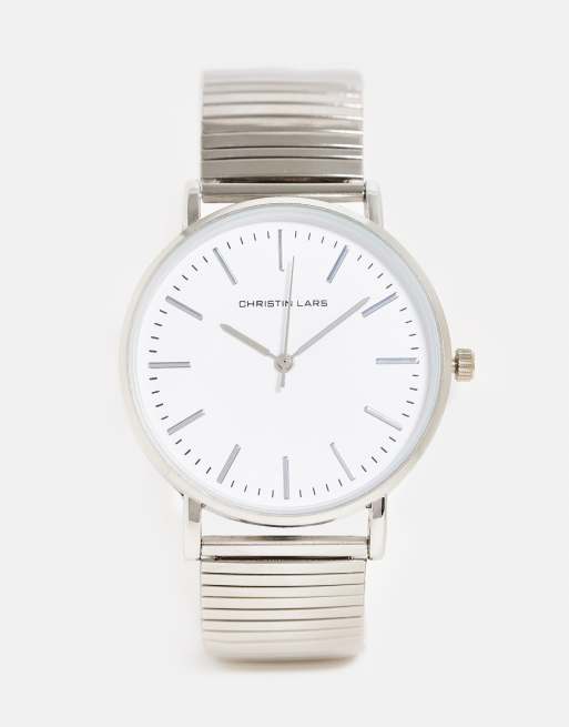 Christin Lars – Classic – Silverfärgad armbandsklocka