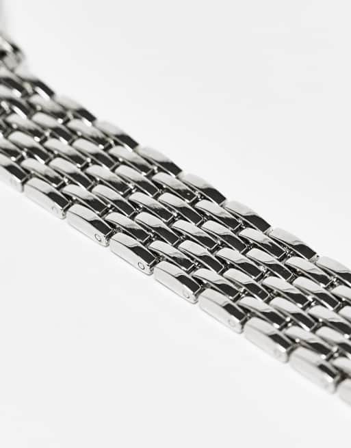 Christin Lars link bracelet watch in silver, 4 of 4