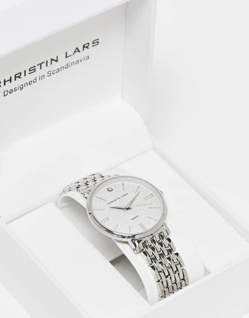 Christin Lars - Montre-bracelet à maillons - Argenté, 2 de 4