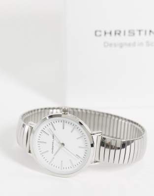 Christin Lars Christian Lars Mens Bracelet Watch With White Dial In