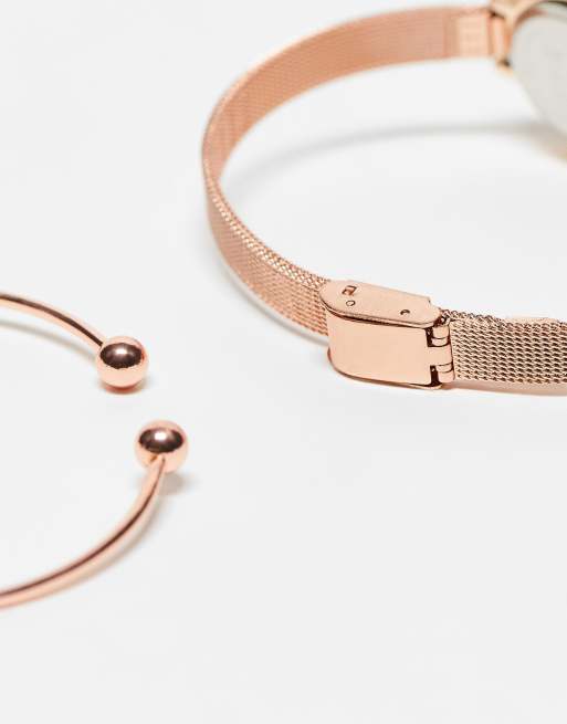 Christin Lars watch and bracelet gift set in rose gold, 2 of 4