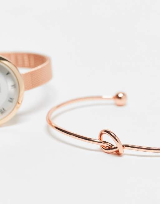 Christin Lars watch and bracelet gift set in rose gold, 4 of 4