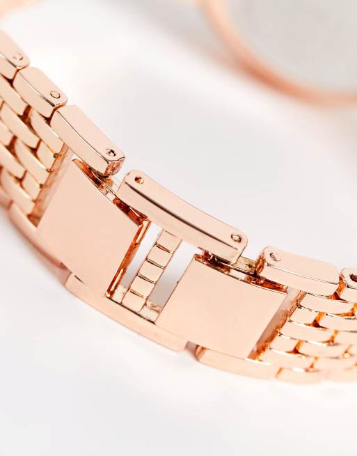 Christin Lars Womens link bracelet strap watch in rose gold, 2 of 4