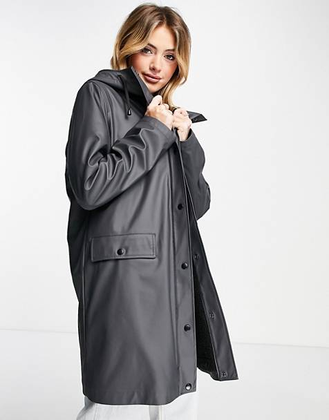 Zara Basic Abrigo con capucha negro look casual Moda Abrigos Abrigos con capucha 