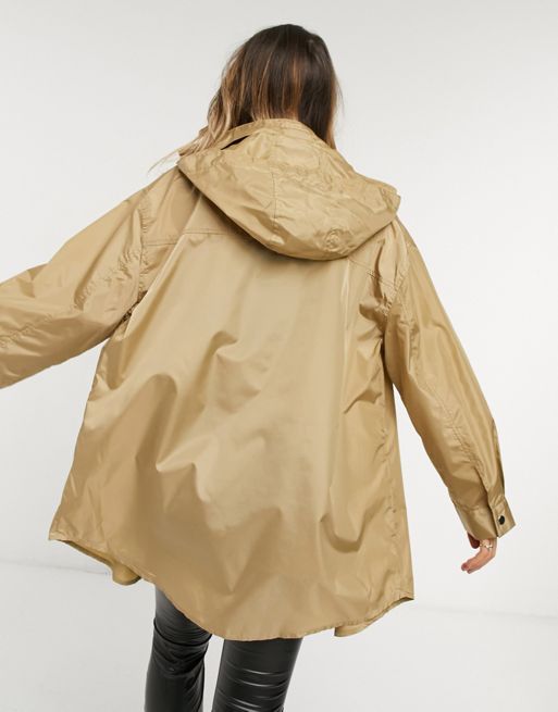 Chubasquero impermeable en amarillo de ASOS DESIGN