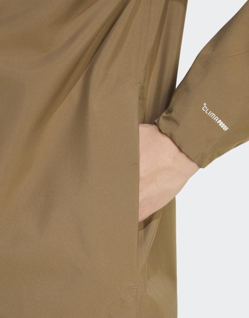 Chubasquero marrón óxido Terrex Multo 2 Layer Climaproof de adidas Performance, 4 de 4