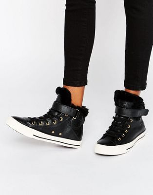 converse fur lined boots 