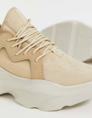Cordones En Beis Sneakers Asos Con Design Chunky Director De 354LARj