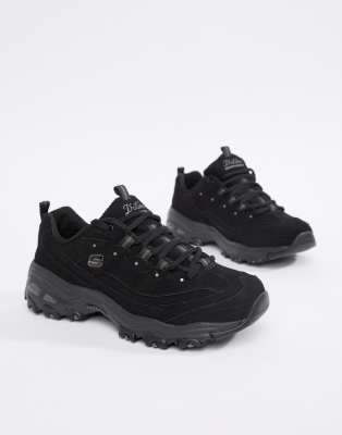 Chunky sneakers negras D'Lites Skechers |