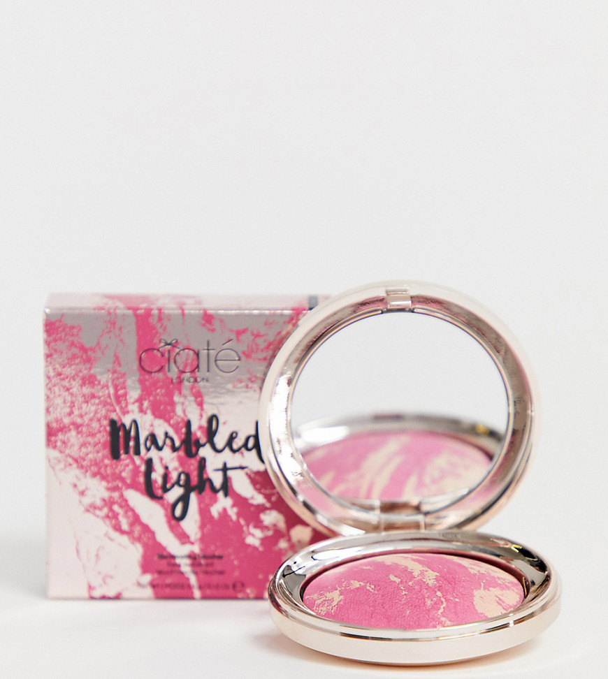 Ciate London X ASOS EXCLUSIVE Marbled Light Illuminating Blush - Bloom-Pink