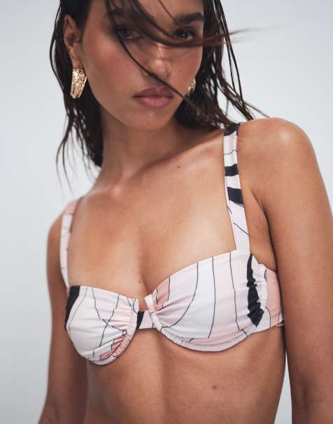 Cin Cin Ariel underwired bikini top in mars beige