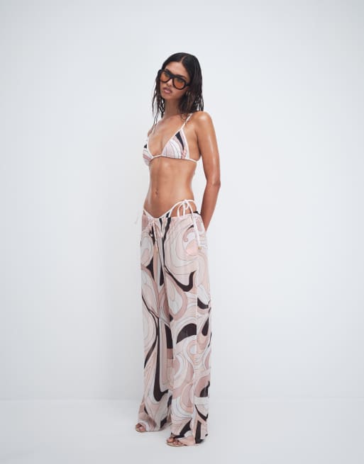 Cin Cin Oasis wide leg pants in mars beige, 2 of 5