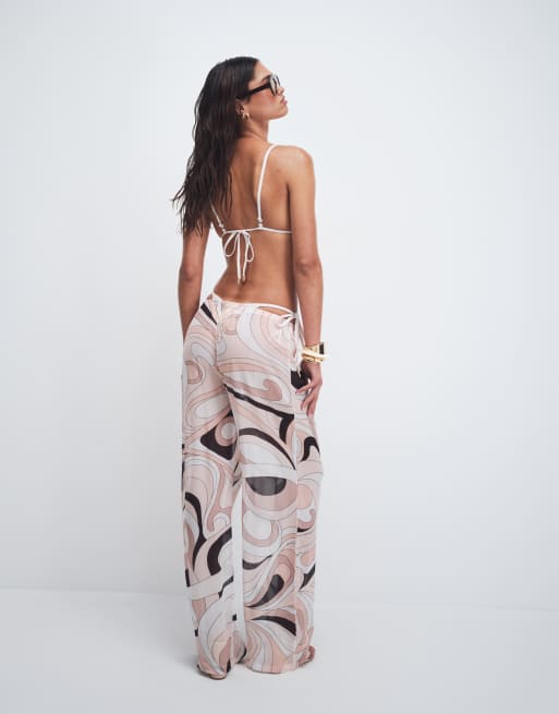 Cin Cin Oasis wide leg pants in mars beige, 4 of 5