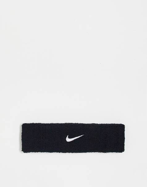 Cinta para el pelo negra unisex con logo Swoosh de Nike - view 1