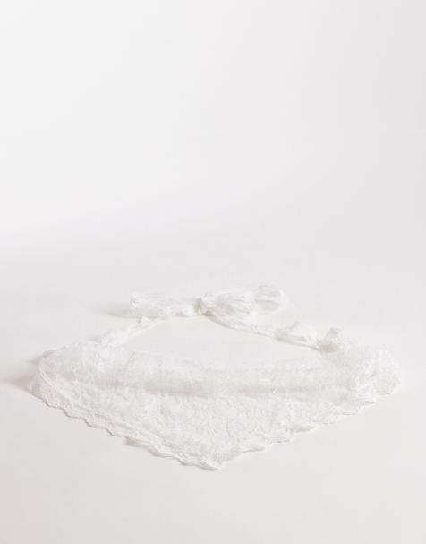 Cinturón blanco estilo bandana de encaje de My Accessories - view 1