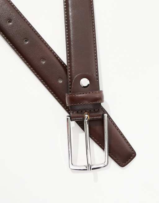 Cinturón de cuero marrón de Jack & Jones, 2 de 3