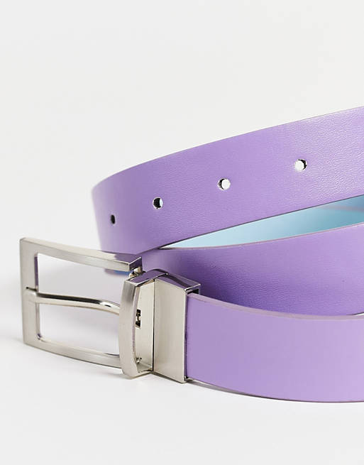 Accesorios Cinturones Cinturones de cuero abro Cintur\u00f3n de cuero lila look casual 