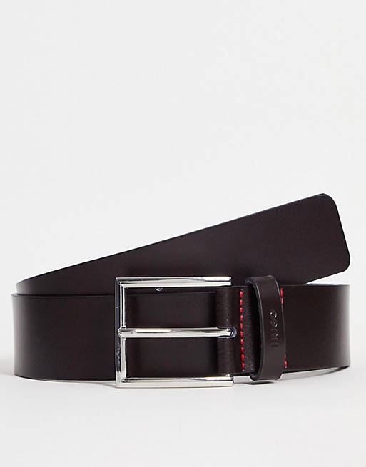 Hombre Cinturones | Cinturón marrón Giaspo de HUGO - FG50166