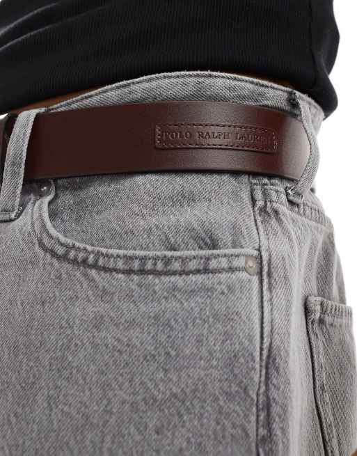Cinturón marrón Roller de Polo Ralph Lauren , 3 de 4