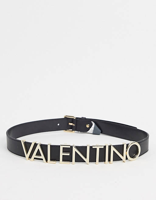 Cinturón negro con logo Emma Winter de Valentino