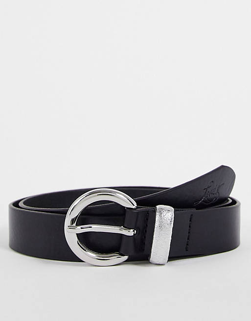 Mujer Cinturones | Cinturón negro de cuero de Levi's - KK27660