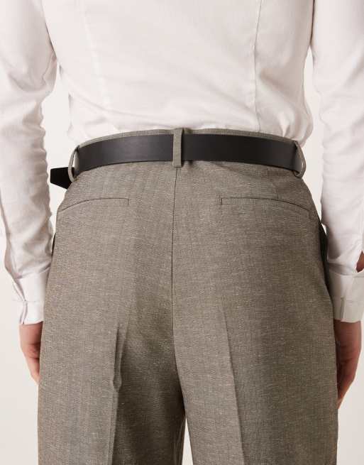 Cinturón negro de cuero sintético con hebilla de ASOS DESIGN, 3 de 3