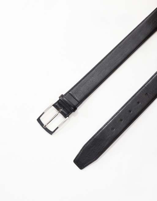 Cinturón negro de cuero sintético de Jack & Jones, 2 de 3