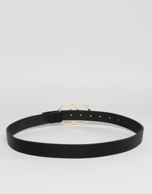 Cinturón para vaqueros para cintura y cadera con doble círculo de ASOS DESIGN, 4 de 4