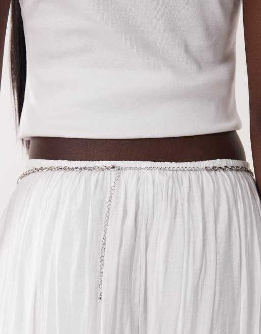 Cinturón plateado de cadena con detalles de resina de ASOS DESIGN, 3 de 3