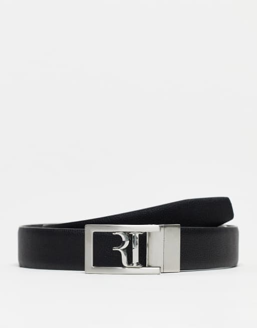 Cinturón reversible negro de River Island