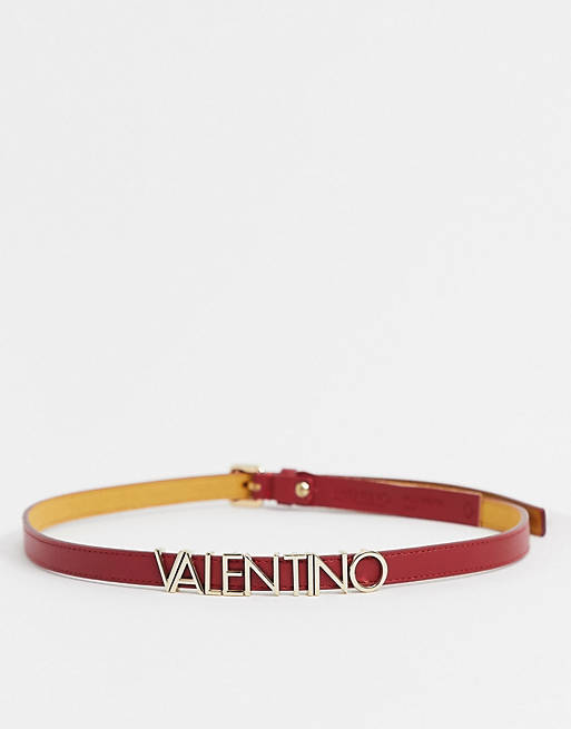 Cinturón rojo con logo Emma Winter de Valentino