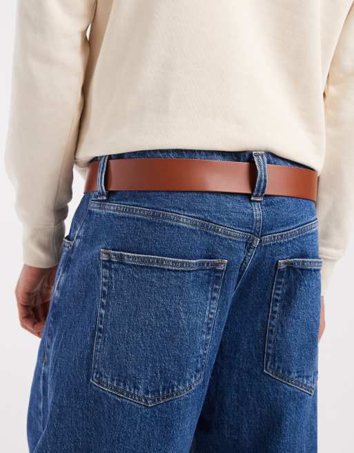 Cinturón tostado de cuero de Jack & Jones, 3 de 3
