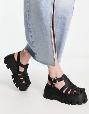 Circus Ny Alyson Chunky Platform Sandals In Black