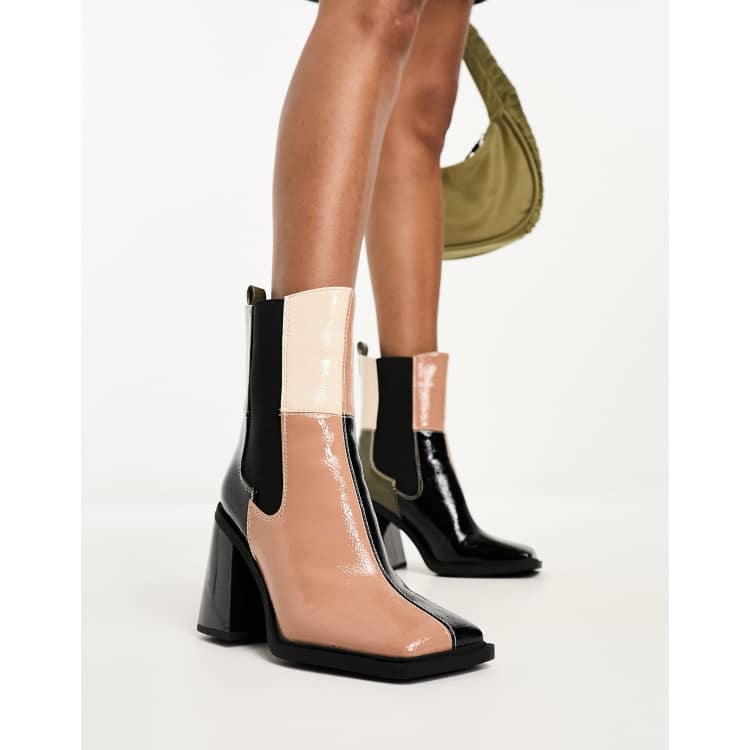 Loriann color store block heeled bootie