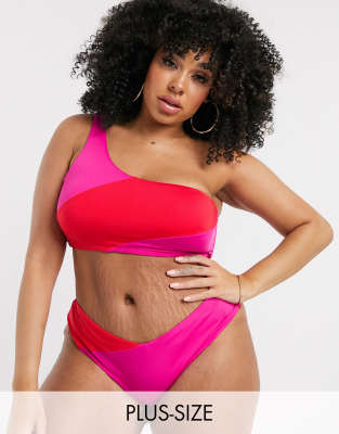 pink and red bikini