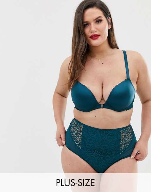 City Chic - Erin - Ensemble culotte et soutien-gorge en dentelle au crochet, 2 de 3