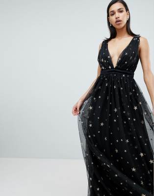 glitter star dress