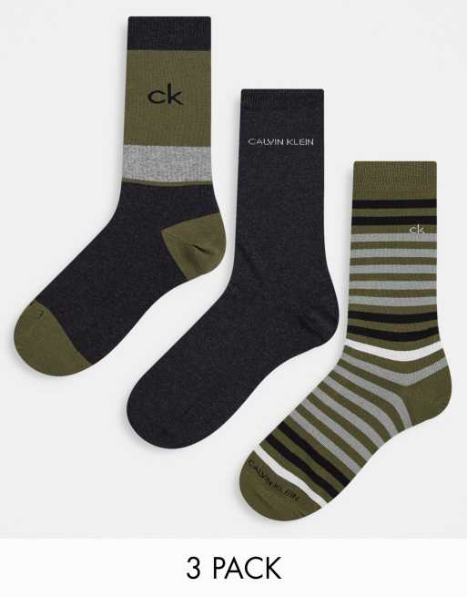 CK – Cooper – 3er-Pack Socken in Grün