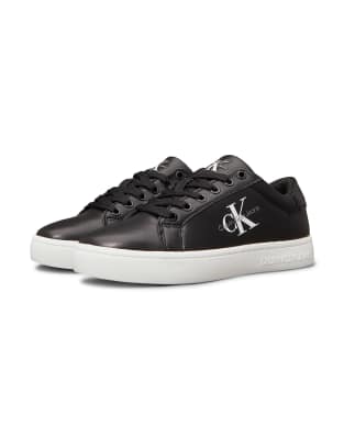 CK Jeans chunky sole laceup trainers  and white