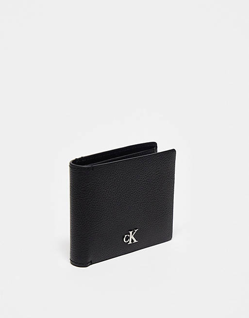 CK Jeans mono bifold wallet in black | ASOS