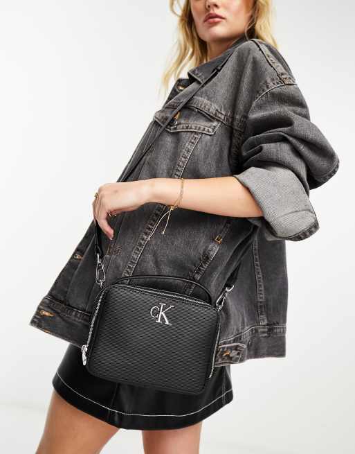 Ck monogram cheap crossbody bag