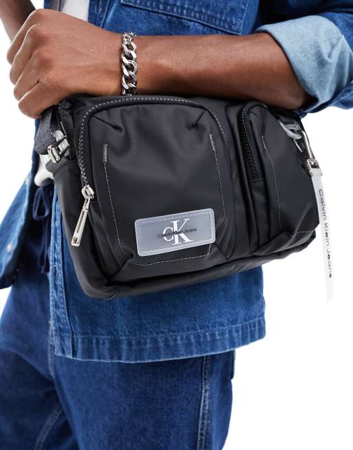 CK Jeans – Park Culture – Pilotentasche in Schwarz