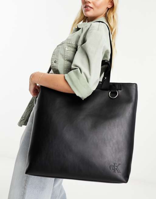 CK Jeans ultralight tote bag in black ASOS