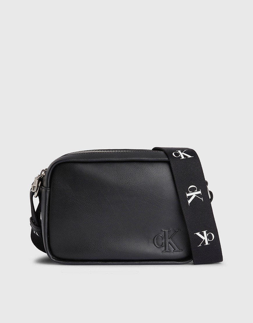 CK Jeans zip crossbody bag in black