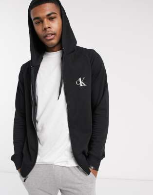 calvin klein zip through hoodie