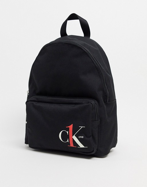 CK One campus backpack in black