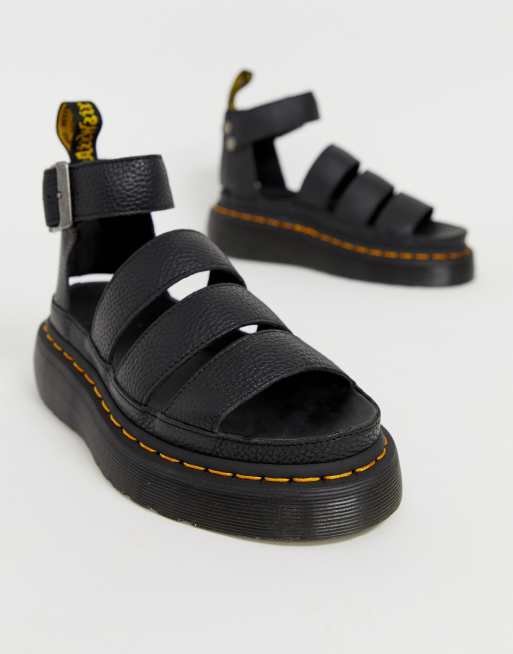 Clarissa ll quad chunky sandaler i sort fra Dr Martens, 3 af 4