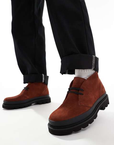 Clarks - Badell - Bottines à lacets - Châtaigne - view 1