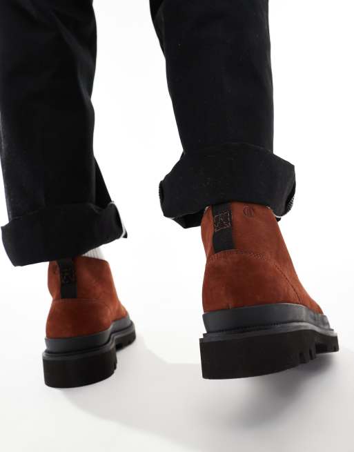 Clarks – Badell Desert – Buty w kolorze kasztanowym, 2 z 4